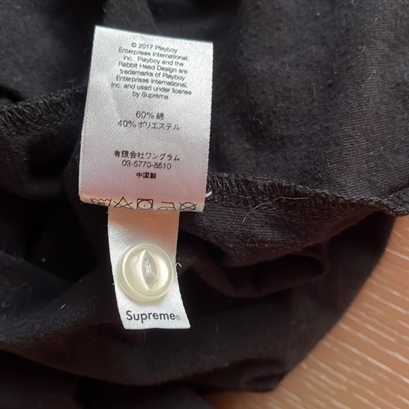 Supreme x Playboy T-Shirt - Black - Size Medium - Used - Picture 9 of 9